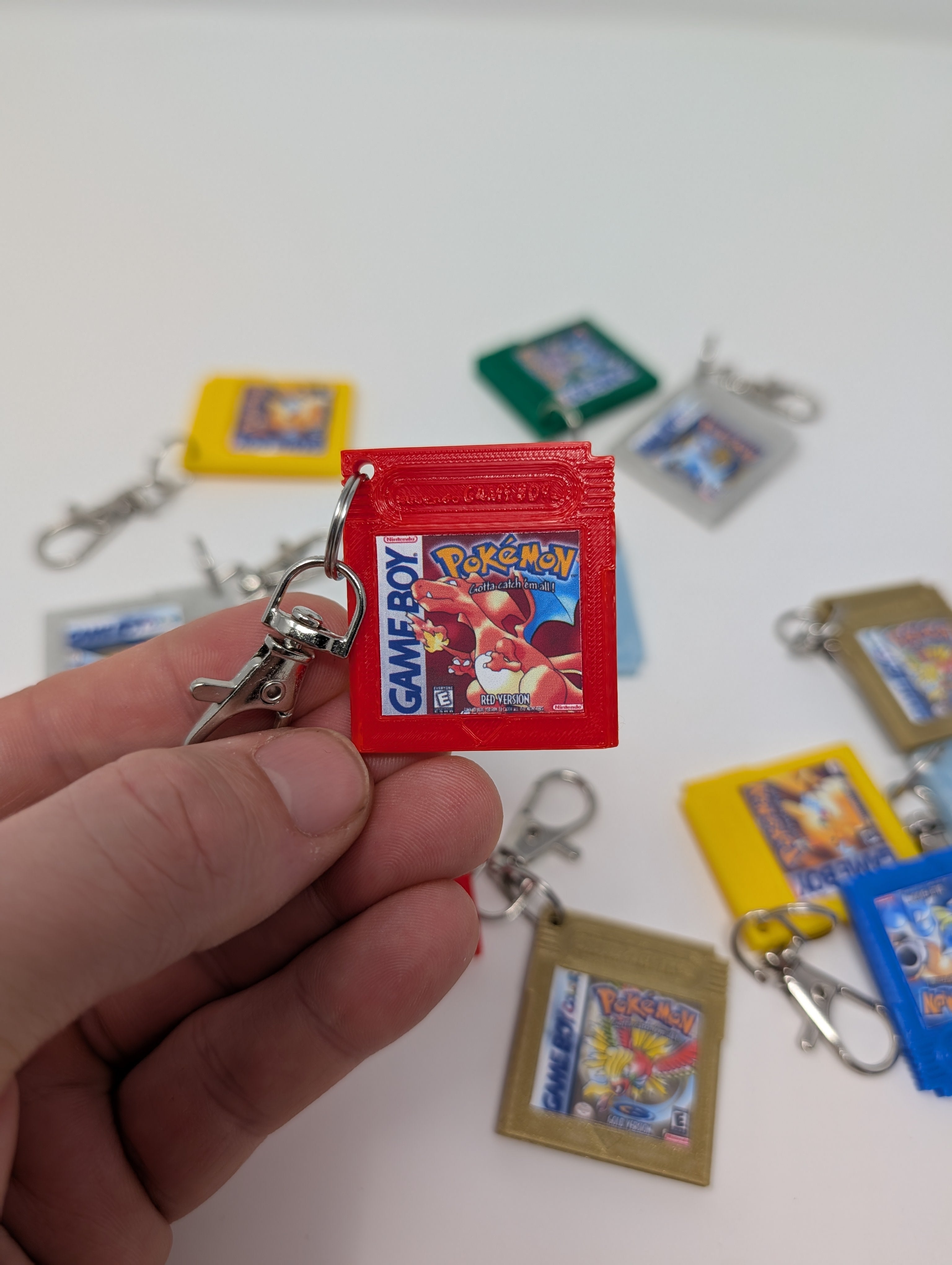 Pokemon Nintendo Game Cartridge Keychain